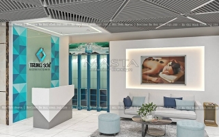 Thiết kế quầy lễ tân spa đẹp, ấn tượng